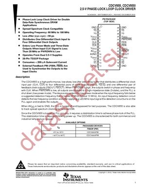 CDCV855PW datasheet  